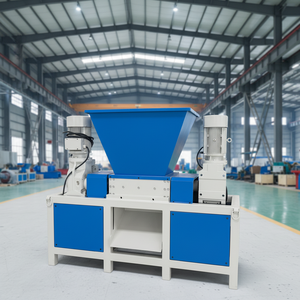 <b>Small</b> Double Shaft Portable Waste <b>Plastic</b> Bag <b>Bottle</b> Recycling Crusher Shredder Machine With Gearbox and Pump Double Shaft Desig - Product Image 4