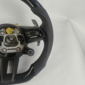 Interior LED de fibra de carbono genuino personalizado nuevo para Porsche Macan Panamera <span class=keywords><strong>Cayenne</strong></span> 718 911 volante de cuero TY de alta calidad - Product Image 5