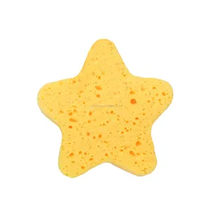 Eco-friendly Kids playing fun Star shape bath cellulose sponge