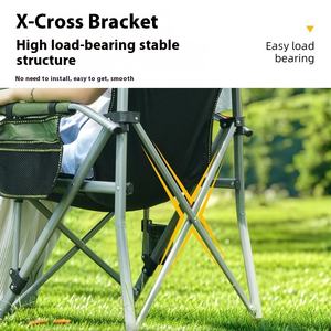 كرسي تخييم خارجي بتصميم حدوة حصان قابل للطي ومريح وخفيف للغاية من قماش أكسفورد، من أفضل صيحات الموضة للبيع بالجملة - Product Image 3