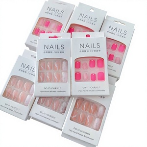 Nuevo estilo moda 24 piezas Prensa en <span class=keywords><strong>uñas</strong></span> de lujo bailarina personalizada <span class=keywords><strong>uñas</strong></span> postizas fábrica personalización al por mayor - Product Image 2