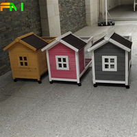 Vente en gros de cage commerciale en bois pour animaux de compagnie avec nichoir cage pour animaux de compagnie avec fil métallique poulailler industriel