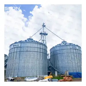 Factory Price 5000 Ton Coffee Bean Storage Silo Corn Milk Rice Grain Steel Silo For Sale Flat Bottom Grain Corn Silo