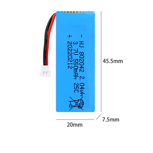 מפעל 3.7V 550mAh ליתיום פולימר rc מסוק תא 802042 אלומיניום מטוס דגם צעצוע diecast מטוסים drone lipo סוללה - Product Image 1