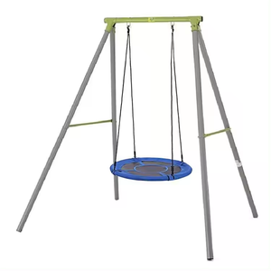 Set di <span class=keywords><strong>altalena</strong></span> per bambini giocattolo per bambini in metallo stile personalizzato materiale di colore per esterni tipo di origine gioco tipo di età gamma posto modello - Product Image 2