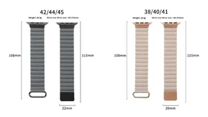 Bracelet de montre en cuir magnétique en gros pour Apple Watch Ultra 49 mm SE 44 mm 45 mm 38 mm - Product Image 6