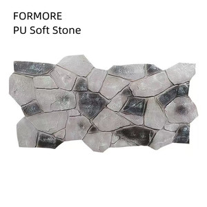 Design moderno pannello di parete in pietra artificiale con superficie solida grande lastra per applicazioni esterne interne ed esterne - Product Image 2