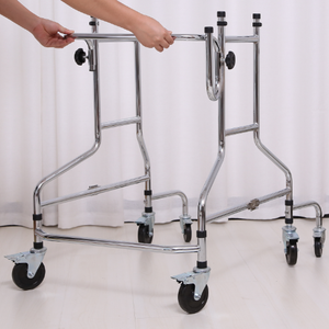 Déambulateur de haute qualité et durable pour adultes et personnes âgées handicapées avec roulettes, aide à la marche et à la position debout assistée - Product Image 5