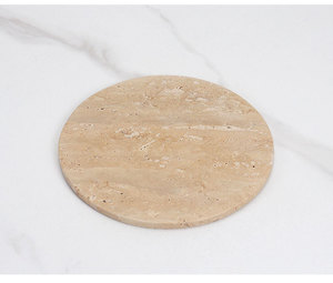Bandeja Decorativa Plana Multifuncional de Mármol Travertino <span class=keywords><strong>Natural</strong></span>, Estilo Art <span class=keywords><strong>Deco</strong></span> Clásico de Lujo con Logotipo Personalizado STONEKOCC - Product Image 6