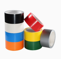 Ruban adhésif en tissu coloré, résistant, imperméable, à forte adhérence, pour l'emballage, le gainage de tuyaux, la fixation de tapis, OEM personnalisé