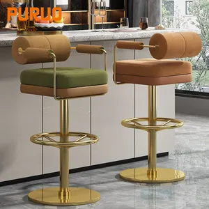 wholesale Popular Industrial Stainless steel commercial swivel chairs and stools Restaurant bar furniture