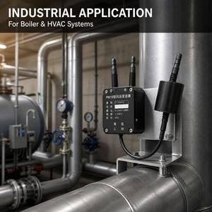 Capteur d'air différentiel haute précision PM19 Wind 4 20mA 24VDC 0,5 pour systèmes de chaudières et CVC IP65 - Product Image 2