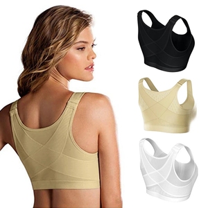 <span class=keywords><strong>Correcteur</strong></span> de posture S-5XL, soutien-gorge releveur pour femmes, nouveau soutien-gorge à dos croisé, sous-vêtements respirants, soutien-gorge de sport antichoc, veste de fitness - Product Image 3