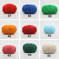 Laine à Tricoter et Fil à Crocheter Lisse en Fibre de Lait 4 Fils, 50g, Coton de Lait pour Tricot à la Main