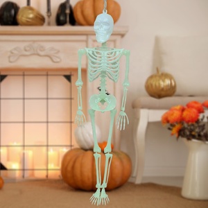 Decoraciones de Calaveras Luminosas para Halloween, Esqueletos que Brillan en la Oscuridad, Accesorios Extraños para Celebraciones - Product Image 5