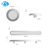 Dalles indicatrices tactiles autocollantes en PVC et acier inoxydable 304/316 pour usage extérieur