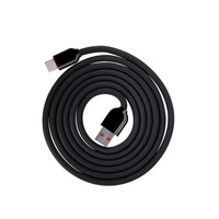 Produsen desain baru kabel USB mikro pengisian cepat massal untuk ponsel jaket PVC warna hitam