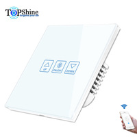 Topshine Tuya Zigbee Smart Home Dimmer/kipas/gorden saklar sentuh kompatibel dengan Alexa dan Google Assistant