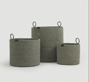 <span class=keywords><strong>Cesto</strong></span> Portabiancheria in Corda di Cotone Puro, <span class=keywords><strong>Design</strong></span> Moderno ed Elegante, Organizzatore per Vestiti Sporchi e Pigiami - Product Image 1