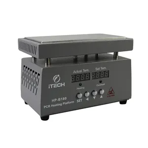 ITECH-Plataforma de calefacción HP-B180 Pcb, Equipo de mesa de calefacción, pantalla Digital, plataforma de calefacción de temperatura, 180x100mm, 350W