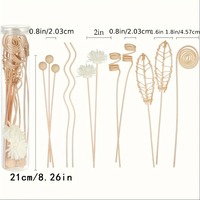Promotionnel En Gros 12pcs Rotin Naturel Fleur Arôme Reed Diffuseur Bâtons Décor À La Maison Cadeaux