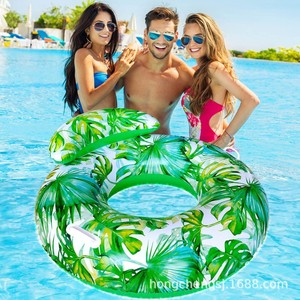 Thickened Maple Leaf Swimming Ring 40cm Inner Diameter Inflatable Pool Float For Adults - Product Image 3