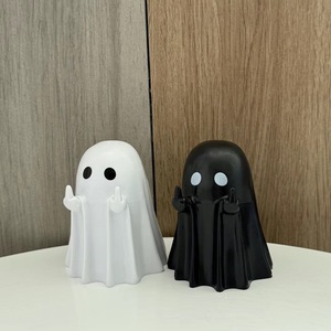 Decorazione artigianale per la casa creativa e carina di Halloween Ghost Figurine in resina - Product Image 1