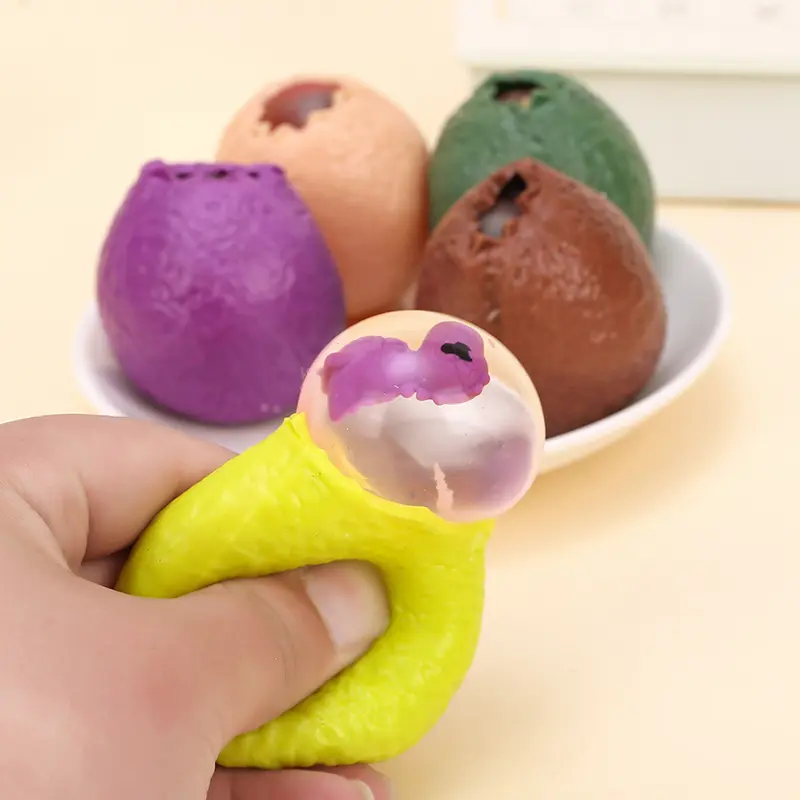 गर्म बेच नई Fidget TPR खिलौना आत्मकेंद्रित मजेदार निचोड़ डायनासोर अंडे खिलौने