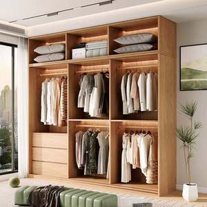 Armario de Estilo Retro Americano, Serie de Personalización Profesional Avanzada, Color Madera, con Espacio de Almacenamiento Múltiple - Product Image 6