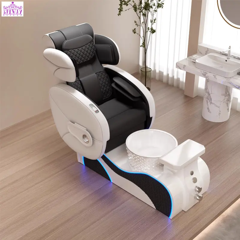 Direct Manufacturer High Quality Commercial salon manicure black spa massage pedicure chairs