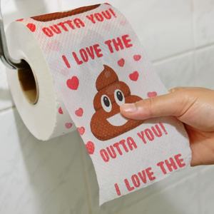 Papier toilette imprimé pour la Saint-Valentin, papier toilette fantaisie personnalisé pour les fêtes - Product Image 2