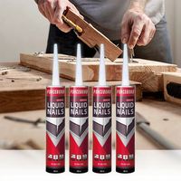 OLV66 Liquid Nails High Tack Instant Grab Adhésif de construction pour projets d'intérieur No More Nails UV Clear White Glue Glass