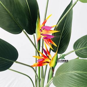Prezzo basso della fabbrica commercio all'ingrosso di plastica uccello del paradiso pianta artificiale viaggiatore Banana per la casa e il giardino - Product Image 2