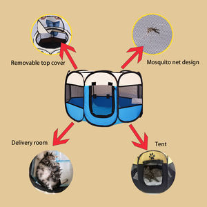 Fadzmaker — parc pour animal de compagnie, dispositif octogonal, pliable, Portable, en extérieur, Cage, pour chiens et chats - Product Image 3