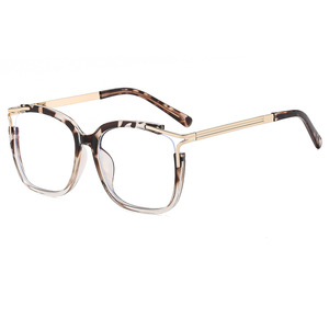 Gafas cuadradas con montura completa negra TR90 anti luz azul para mujer, lentes transparentes CR-39, montura mediana, gafas ópticas de moda 2023 - Product Image 5