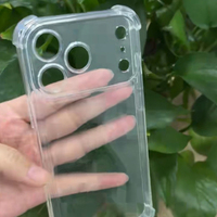 Coque de téléphone portable transparente anti-chute en TPU de haute qualité, design airbag à quatre coins, protection pour iPhone 11-18 Series