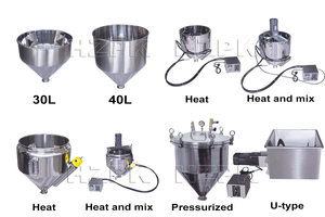 Machine de remplissage semi-automatique HZPK pour flacons de yaourt à haute viscosité avec piston - Product Image 6