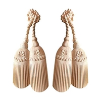 Applique décorative en bois non peint, gravée et sculptée, pour cadre, meubles, portes, colonnes romaines, boîtes et décorations murales