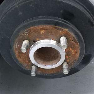 व्हील हब केंद्रित छल्ले सभी कस्टम पहियों को फिट करते हैं उच्च परिशुद्धता कंपन एल्यूमीनियम मिश्र धातु चांदी खत्म 21-24 - Product Image 6