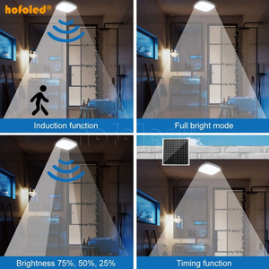 Nhà phòng trong nhà vườn ngoài trời trang trí Powered Bảng điều chỉnh cảm biến Luces Led Flood lampe bóng đèn năng lượng mặt trời đèn trần - Product Image 5