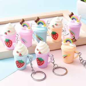 Giá rẻ Quà tặng khuyến mãi phim hoạt hình dễ thương Ice Cream trà sữa mini <span class=keywords><strong>3D</strong></span> <span class=keywords><strong>PVC</strong></span> <span class=keywords><strong>Keychain</strong></span> tùy chỉnh <span class=keywords><strong>3D</strong></span> <span class=keywords><strong>Keychain</strong></span> - Product Image 2