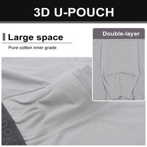 Boxer in cotone Careuokin <span class=keywords><strong>slip</strong></span> da <span class=keywords><strong>uomo</strong></span> in cotone 95% nero tinta unita <span class=keywords><strong>mutande</strong></span> da <span class=keywords><strong>uomo</strong></span> 95% Para Hombre Ropa Interior - Product Image 4