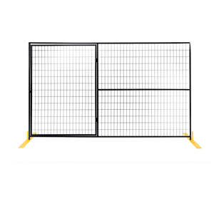 Foire de Canton de haute qualité Canada vente en gros panneaux de clôture de sécurité heras/barrière de clôture en acier temporaire en treillis métallique portable - Product Image 1