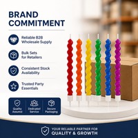 Bougies d'anniversaire en spirale arc-en-ciel, 6 couleurs, bougies en paraffine de qualité alimentaire pour la décoration de gâteaux d'enfants, fournitures de fête