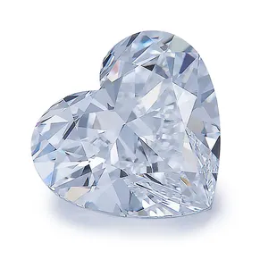 梅西珠宝Lalab钻石种植D E F G H颜色VVS透明3ex HPHT心形CVD实验室种植钻石
