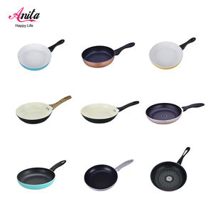 Venta caliente Sartén de lujo Wok Cacerola de fondo plano Pancake Pan Wajan & Panci Pemanggang Sartenes Set - Product Image 5