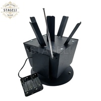 Machine de fontaine de scène pyrotechnique d'intérieur rotative à télécommande Offre Spéciale feux d'artifice tirant une machine pyro froide pour la décoration de mariage