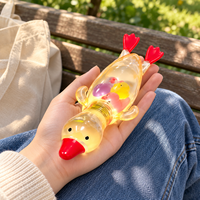 Jouet à presser en silicone transparent Ducky, étrangement apaisant