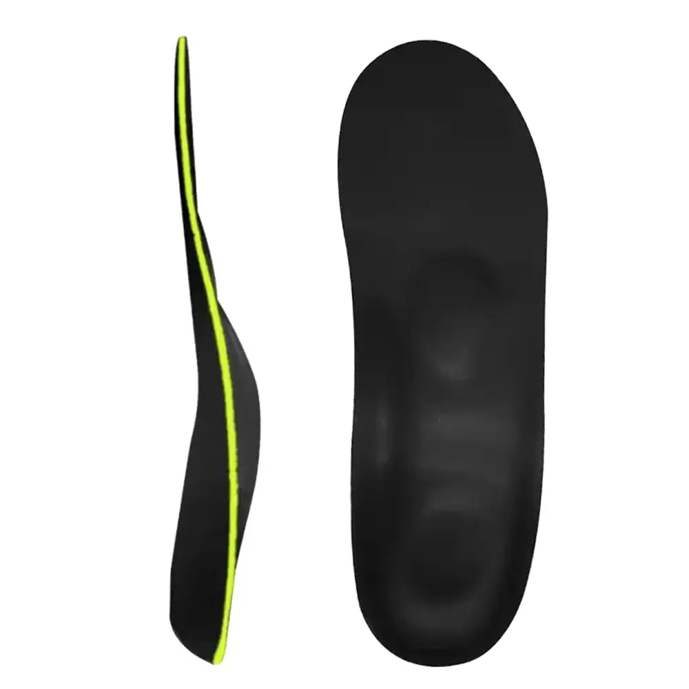 Yüksek kemer desteği siyah deri ayak tabanlık üreticisi ile Ideastep prefabrik yarı sert ve esnek ortopedik