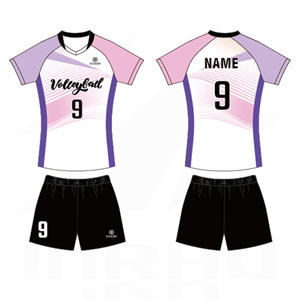 カスタムバレーボールユニフォームセット（男女兼用） |   フル昇華プリントチームジャージ |   プロの試合＆トレーニング用スポーツウェア - Product Image 4